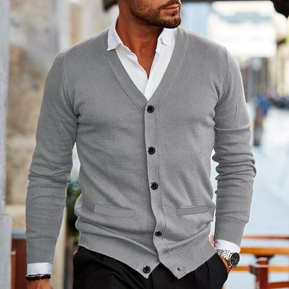 Casual Men's Vest - Ethan-Dark Red-S-Nora Luxe