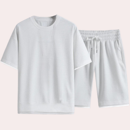Casual Two-Piece Summer Set for Men - Jules-White-S-Nora Luxe