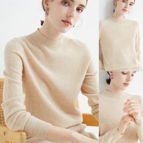 Casual Women's Sweater - Livia-Green-M-Nora Luxe