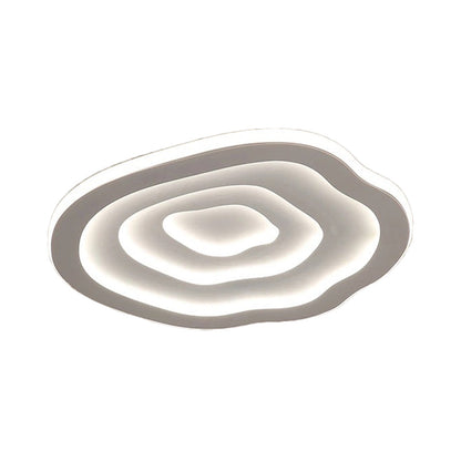 Ceiling Acrylic Lamp with Warm & White LED Light - Auralis-White-40 cm-The Livary