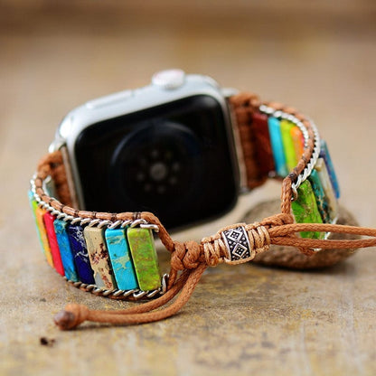 Chakra Apple Watch Strap - Elirion-Gold-Nora Luxe