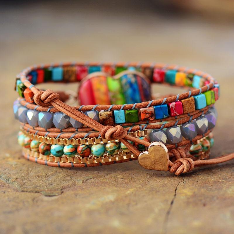 Chakra Energy Wrap Bracelet - Vitala-Nora Luxe