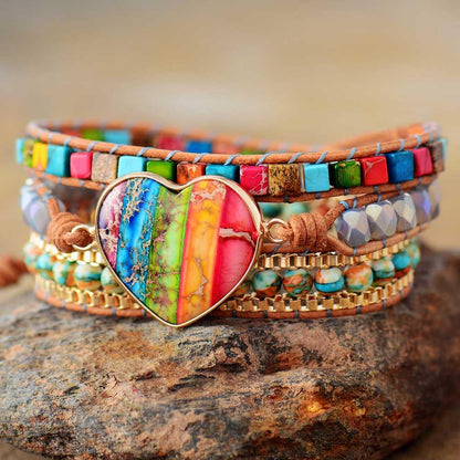 Chakra Energy Wrap Bracelet - Vitala-Nora Luxe