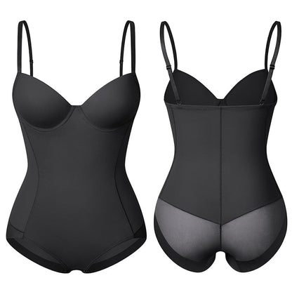 Chic Slimming Shapewear Bodysuit - Élise-Beige-S-The Livary