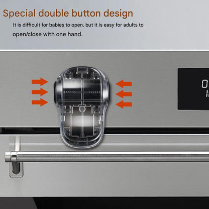 Child Oven Lock - OvenGuard-Black / 2 Pieces-Nora Luxe