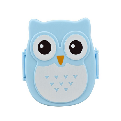 Children's Lunchbox - OwlLunch-Blue-Nora Luxe