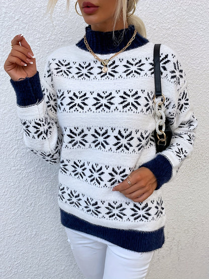 Christmas Pattern Sweater - Holly-Black-S-Nora Luxe