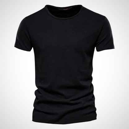 Classic Breathable Cotton Shirt for Men - Marco-Black-S-Nora Luxe