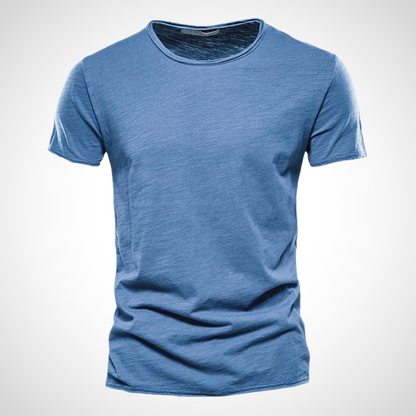 Classic Breathable Cotton Shirt for Men - Marco-Blue-S-Nora Luxe