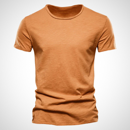 Classic Breathable Cotton Shirt for Men - Marco-Orange-S-Nora Luxe