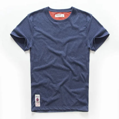 Classic cotton t-shirt with a timeless look - Victor-Dark blue-XS-Nora Luxe