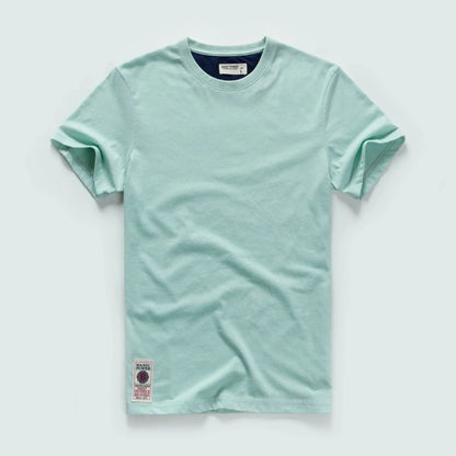 Classic cotton t-shirt with a timeless look - Victor-Light green-XS-Nora Luxe