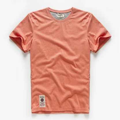 Classic cotton t-shirt with a timeless look - Victor-Orange-XS-Nora Luxe