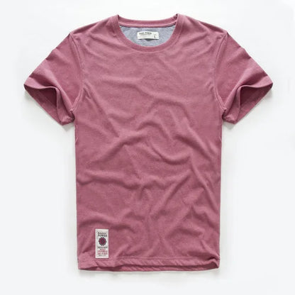 Classic cotton t-shirt with a timeless look - Victor-Pink-XS-Nora Luxe