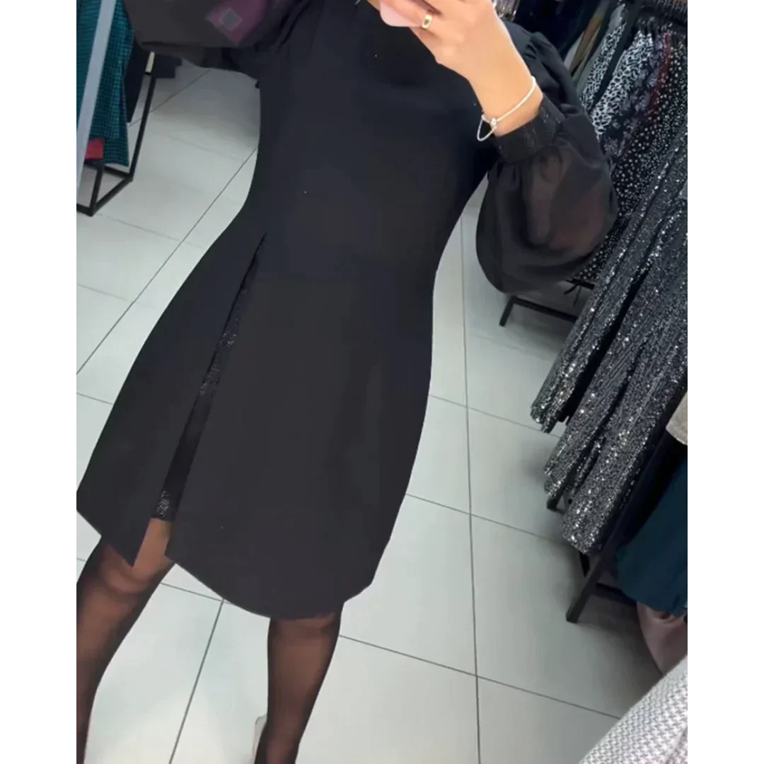 Classic Dress with Long Sleeves - Isabelle-S-Nora Luxe