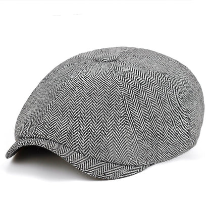 Classic flat cap in vintage style – Arthur-Light grey-Nora Luxe