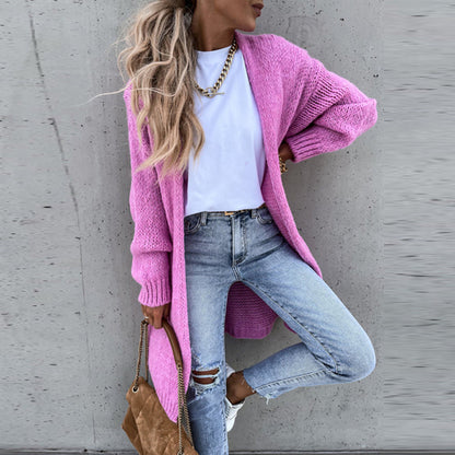 Classic Ladies Cardigan - Camile-Pink-S-Nora Luxe