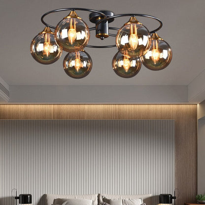 Classic LED Ceiling Light - LumiAura-Amber-Daylight-6-Nora Luxe