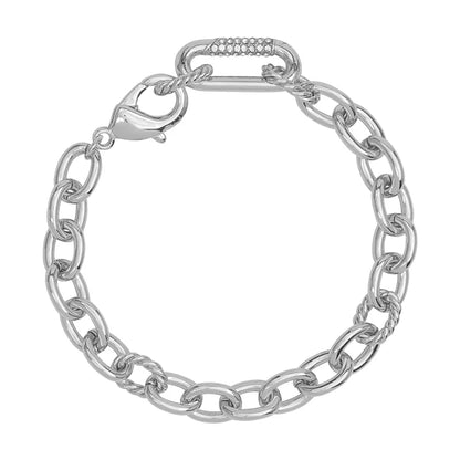 Classic Link Bracelet - Elisander-Silver-Nora Luxe