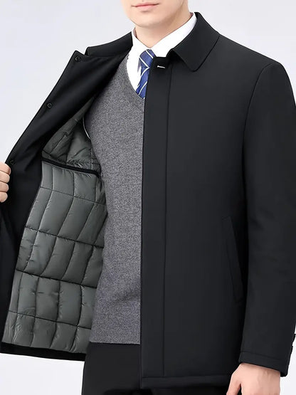 Classic Men's Trench Coat – Renovan-Black-S-Nora Luxe