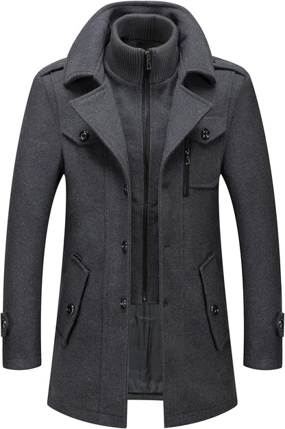 Classic Men's Winter Blazer - Luca-Brown-S-Nora Luxe