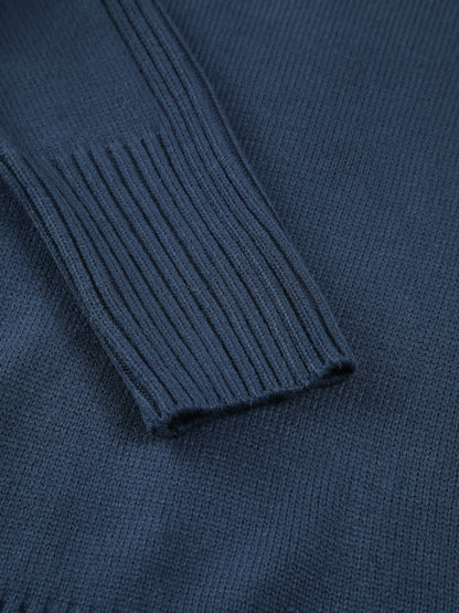 Classic Sweater for Women - Clara-Navy-XS-Nora Luxe