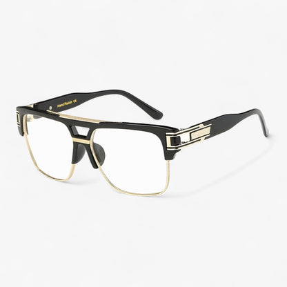 Classic Unisex Mirror Sunglasses – Lynor-Transparent Black-Nora Luxe