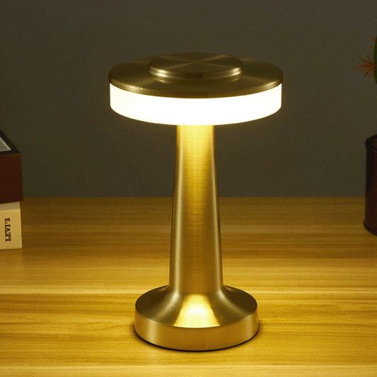 Classic Wireless Portable LED Table Lamp - LumiCrest-Gold-Nora Luxe