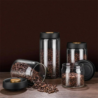 Coffee Bean Storage Jar - AirVault-500ml-Nora Luxe