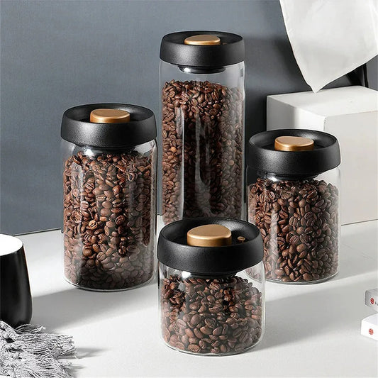 Coffee Bean Storage Jar - AirVault-500ml-Nora Luxe