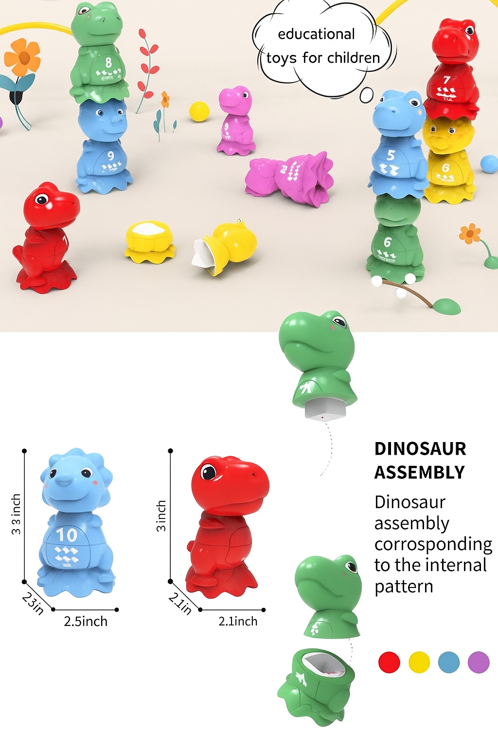 Colorful and Educational Egg Set - ColorMatch-Nora Luxe