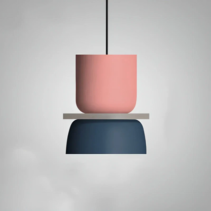 Colorful and Trendy Macaron LED Pendant Light - VividGlow-Pink-Blue-Nora Luxe