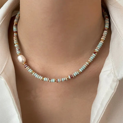 Colourful Natural Stone Jewellery Set - Elena-Chain-Nora Luxe