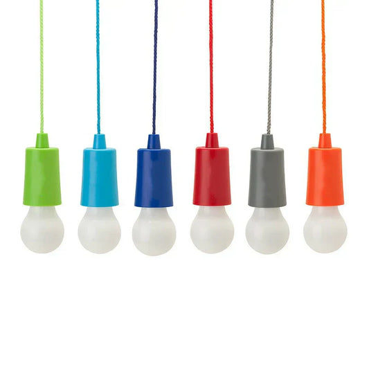 Colourful Portable Pendant Lamp - ChromaGlow-Red (White Light)-Nora Luxe
