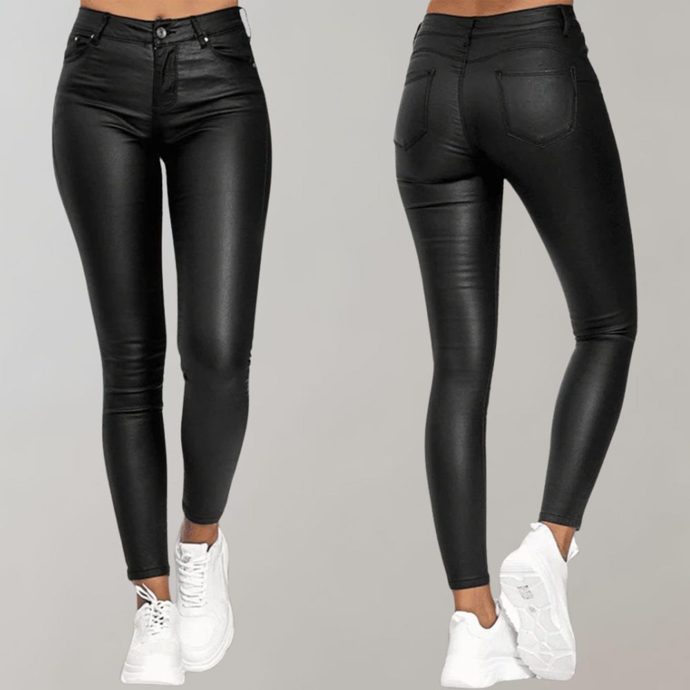 Comfort Fit Trousers - Luxura-Black-S-Nora Luxe