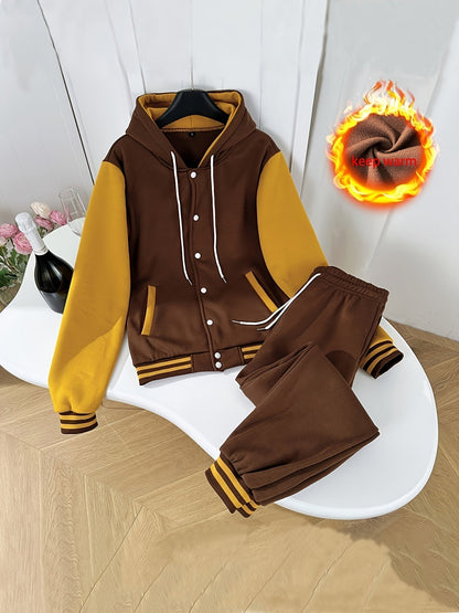 Comfortable and Trendy 2-Piece Tracksuit - Elara-S-Nora Luxe