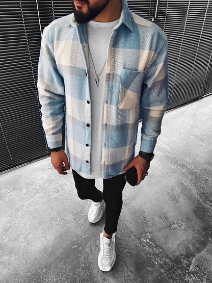 Comfortable and Warm Men's Shirt - Lars-XS-Nora Luxe