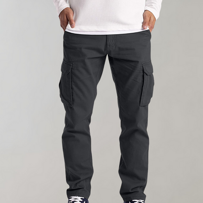 Comfortable Cargo Trousers for Men - Jasper-Dark gray-XS-Nora Luxe