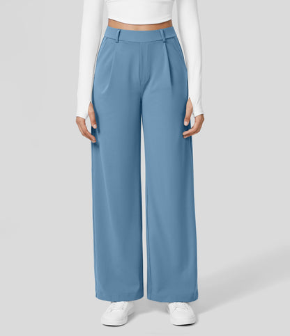 Comfortable Casual Trousers - Ace-Blue-S-36-Nora Luxe