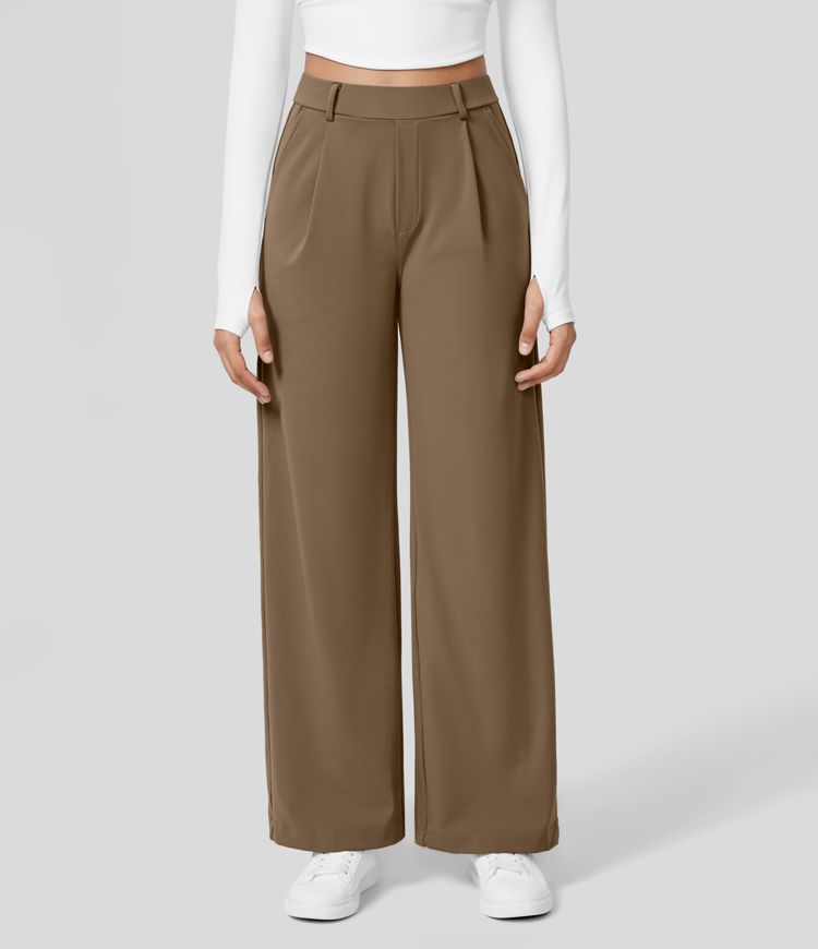 Comfortable Casual Trousers - Ace-Khaki-S-36-Nora Luxe