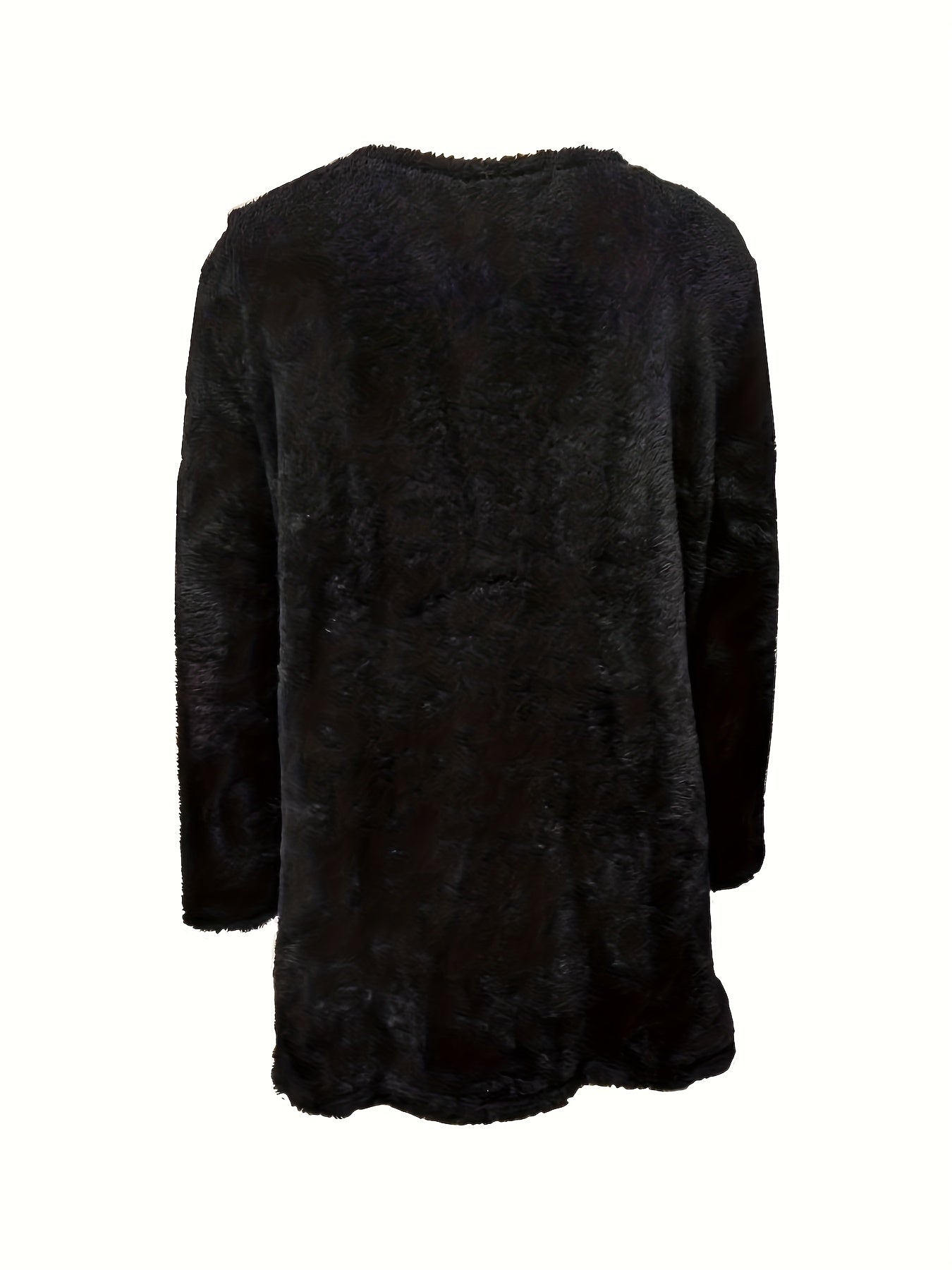 Comfortable Fleece Sweatshirt with Print - Luna-Light blue-S-Nora Luxe