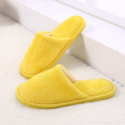 Comfortable Fur Slippers - Sofie-Yellow-4.5-Nora Luxe