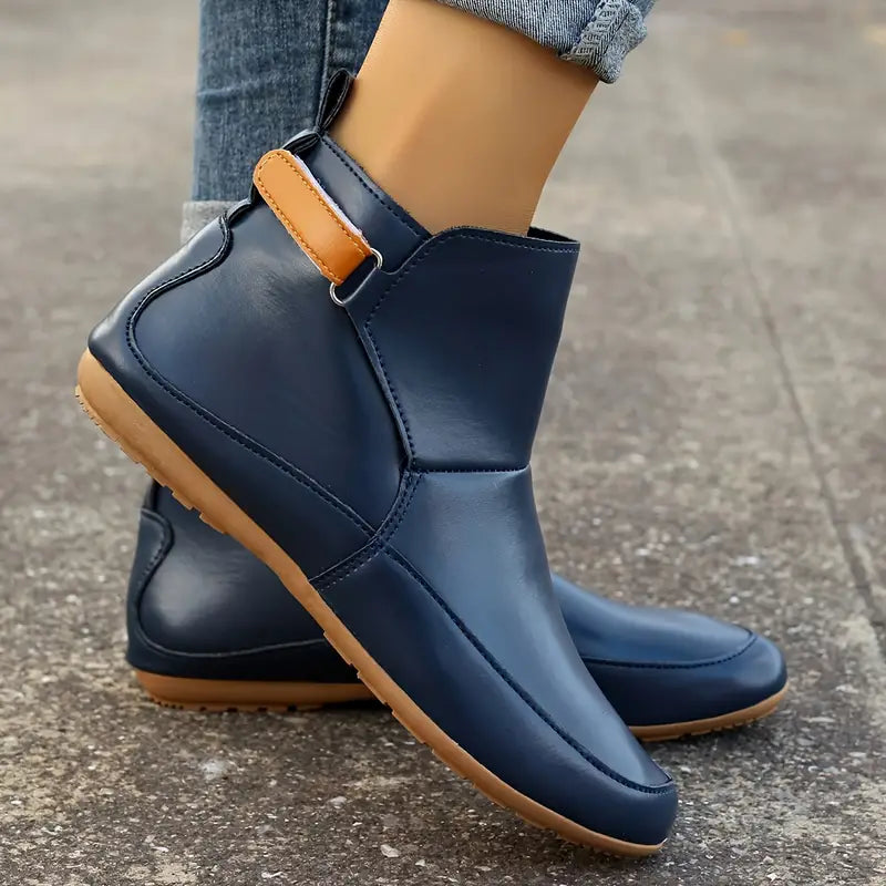 Comfortable Ladies Ankle Boots - ErgoFit-Green-3.5-Nora Luxe