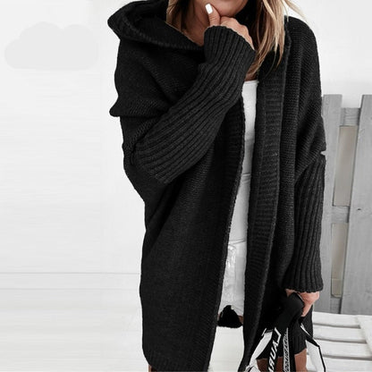 Comfortable Ladies Cardigan - Luna-Black-S-Nora Luxe