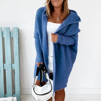 Comfortable Ladies Cardigan - Luna-Blue-S-Nora Luxe