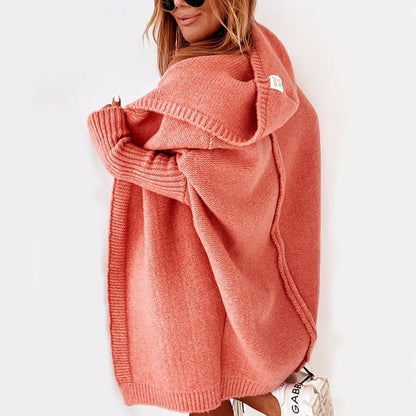 Comfortable Ladies Cardigan - Luna-Orange-S-Nora Luxe