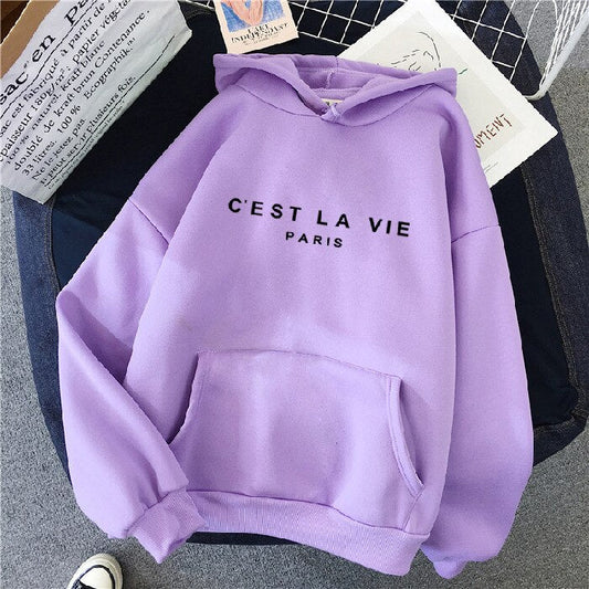 Comfortable Ladies Hoodie - Soleil-Purple-S-Nora Luxe