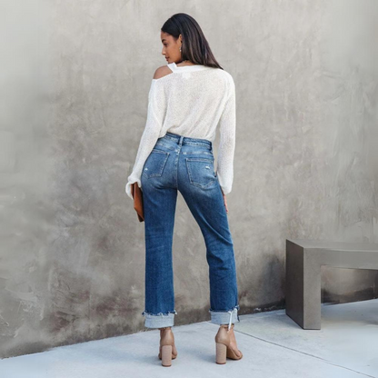 Comfortable Ladies Jeans - Elise-S-Nora Luxe