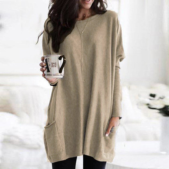 Comfortable Ladies' Sweater - Lina-Beige-S-Nora Luxe