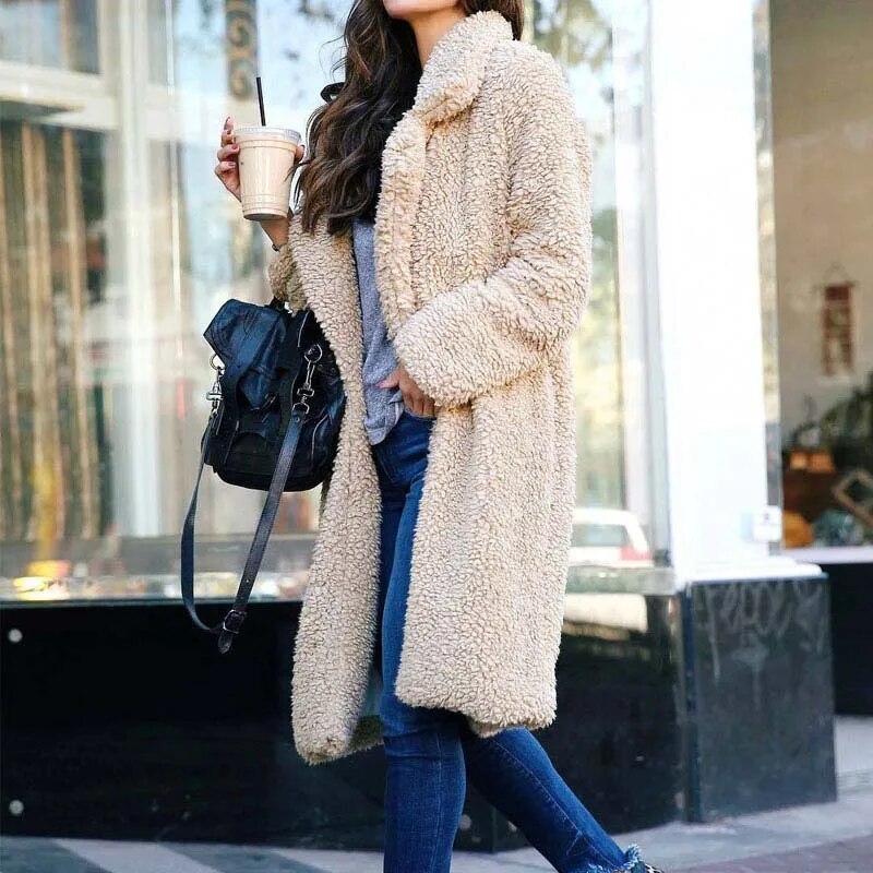 Comfortable Ladies Winter Coat - Mila-Dark Gray-S-Nora Luxe